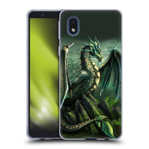 Sarah Richter Fantasy Creatures Green Nature Dragon Soft Gel Case for Samsung Galaxy A01 Core (2020)
