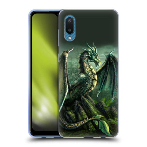 Sarah Richter Fantasy Creatures Green Nature Dragon Soft Gel Case for Samsung Galaxy A02/M02 (2021)