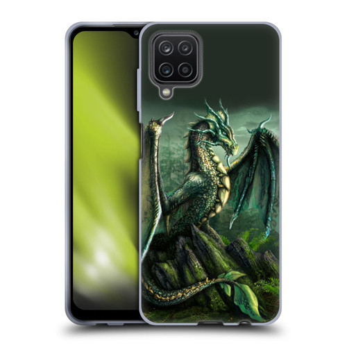 Sarah Richter Fantasy Creatures Green Nature Dragon Soft Gel Case for Samsung Galaxy A12 (2020)