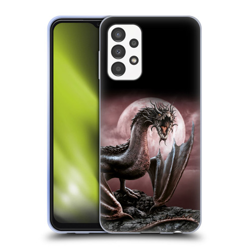 Sarah Richter Fantasy Creatures Black Dragon Roaring Soft Gel Case for Samsung Galaxy A13 (2022)