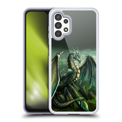 Sarah Richter Fantasy Creatures Green Nature Dragon Soft Gel Case for Samsung Galaxy A13 (2022)