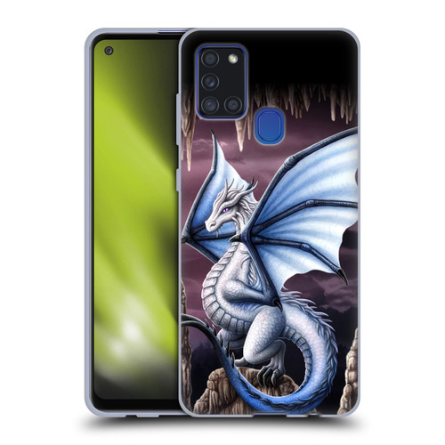 Sarah Richter Fantasy Creatures Blue Dragon Soft Gel Case for Samsung Galaxy A21s (2020)