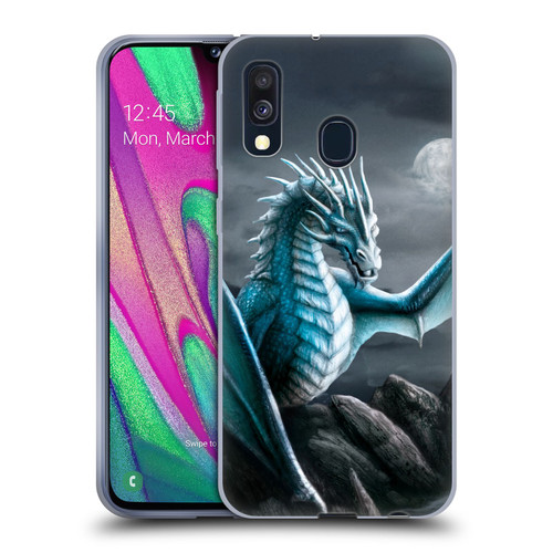 Sarah Richter Fantasy Creatures Blue Water Dragon Soft Gel Case for Samsung Galaxy A40 (2019)