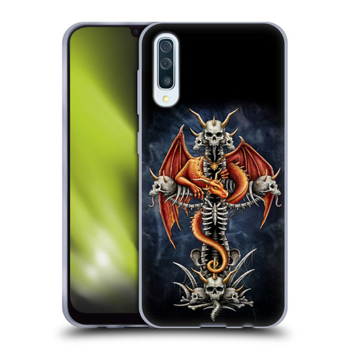 Sarah Richter Fantasy Creatures Red Dragon Guarding Bone Cross Soft Gel Case for Samsung Galaxy A50/A30s (2019)