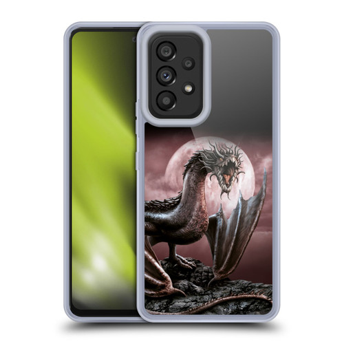 Sarah Richter Fantasy Creatures Black Dragon Roaring Soft Gel Case for Samsung Galaxy A53 5G (2022)