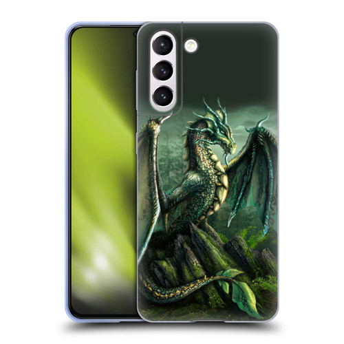 Sarah Richter Fantasy Creatures Green Nature Dragon Soft Gel Case for Samsung Galaxy S21 5G