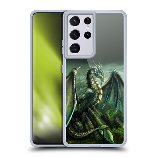 Sarah Richter Fantasy Creatures Green Nature Dragon Soft Gel Case for Samsung Galaxy S21 Ultra 5G
