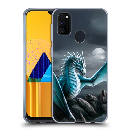 Sarah Richter Fantasy Creatures Blue Water Dragon Soft Gel Case for Samsung Galaxy M30s (2019)/M21 (2020)