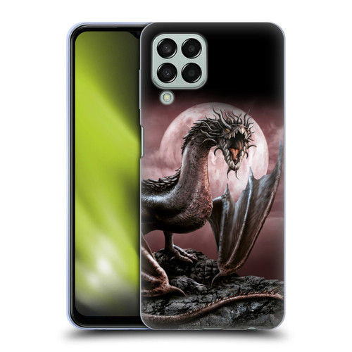 Sarah Richter Fantasy Creatures Black Dragon Roaring Soft Gel Case for Samsung Galaxy M33 (2022)