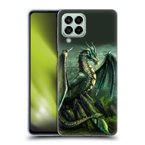 Sarah Richter Fantasy Creatures Green Nature Dragon Soft Gel Case for Samsung Galaxy M53 (2022)