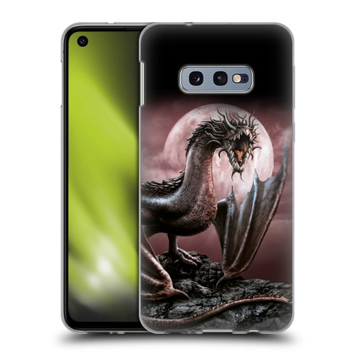 Sarah Richter Fantasy Creatures Black Dragon Roaring Soft Gel Case for Samsung Galaxy S10e