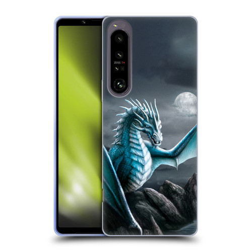 Sarah Richter Fantasy Creatures Blue Water Dragon Soft Gel Case for Sony Xperia 1 IV