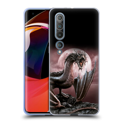 Sarah Richter Fantasy Creatures Black Dragon Roaring Soft Gel Case for Xiaomi Mi 10 5G / Mi 10 Pro 5G