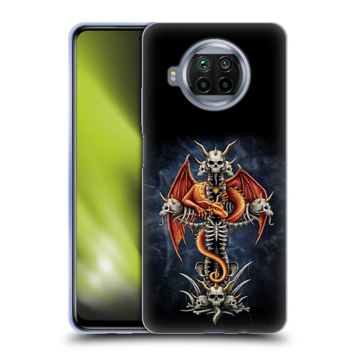 Sarah Richter Fantasy Creatures Red Dragon Guarding Bone Cross Soft Gel Case for Xiaomi Mi 10T Lite 5G