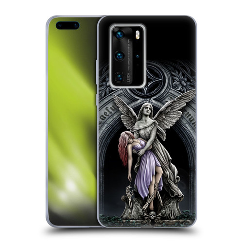 Sarah Richter Gothic Stone Angel With Skull Soft Gel Case for Huawei P40 Pro / P40 Pro Plus 5G
