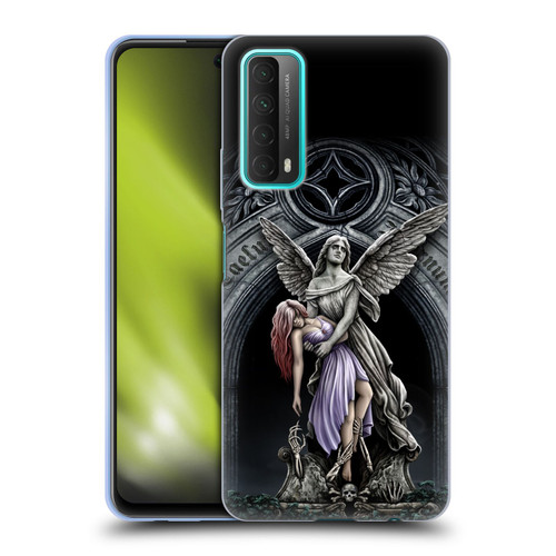 Sarah Richter Gothic Stone Angel With Skull Soft Gel Case for Huawei P Smart (2021)