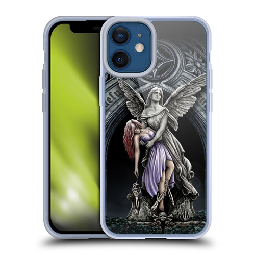 Sarah Richter Gothic Stone Angel With Skull Soft Gel Case for Apple iPhone 12 Mini