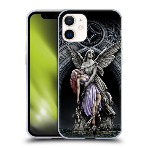 Sarah Richter Gothic Stone Angel With Skull Soft Gel Case for Apple iPhone 12 Mini