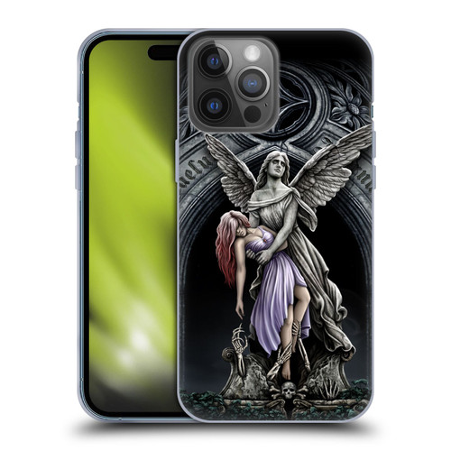 Sarah Richter Gothic Stone Angel With Skull Soft Gel Case for Apple iPhone 14 Pro Max