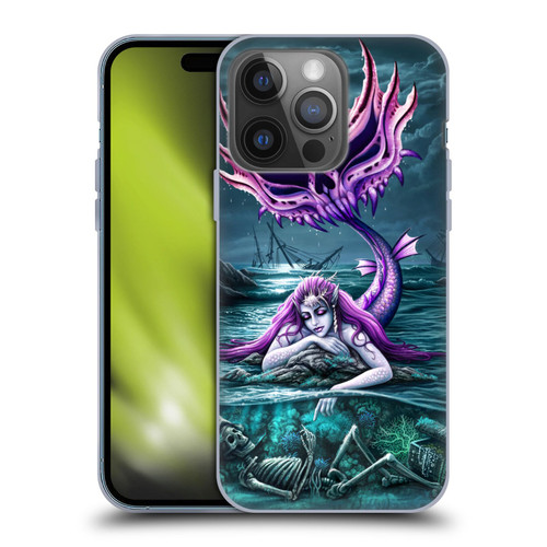 Sarah Richter Gothic Mermaid With Skeleton Pirate Soft Gel Case for Apple iPhone 14 Pro