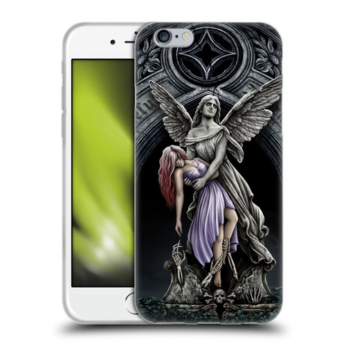 Sarah Richter Gothic Stone Angel With Skull Soft Gel Case for Apple iPhone 6 / iPhone 6s