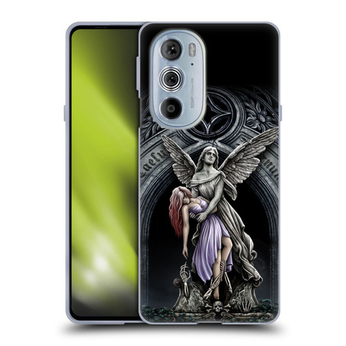 Sarah Richter Gothic Stone Angel With Skull Soft Gel Case for Motorola Edge X30