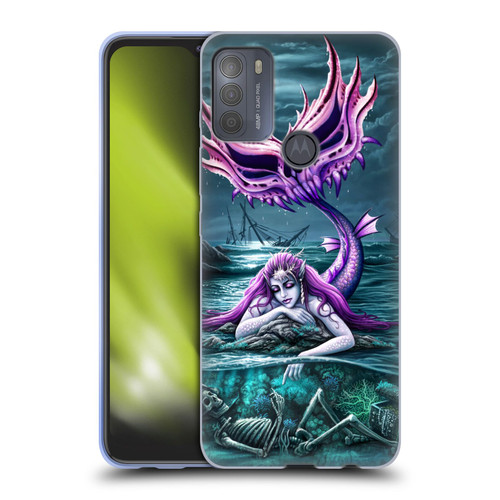 Sarah Richter Gothic Mermaid With Skeleton Pirate Soft Gel Case for Motorola Moto G50