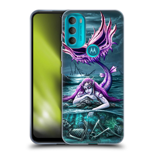 Sarah Richter Gothic Mermaid With Skeleton Pirate Soft Gel Case for Motorola Moto G71 5G