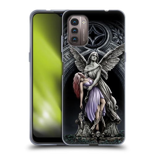 Sarah Richter Gothic Stone Angel With Skull Soft Gel Case for Nokia G11 / G21