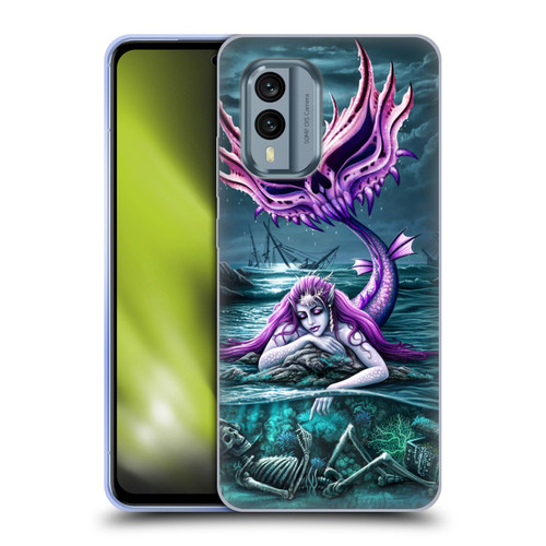 Sarah Richter Gothic Mermaid With Skeleton Pirate Soft Gel Case for Nokia X30