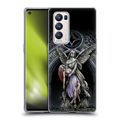 Sarah Richter Gothic Stone Angel With Skull Soft Gel Case for OPPO Find X3 Neo / Reno5 Pro+ 5G