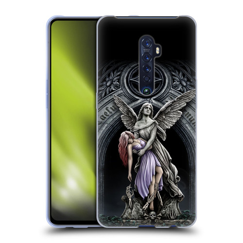 Sarah Richter Gothic Stone Angel With Skull Soft Gel Case for OPPO Reno 2