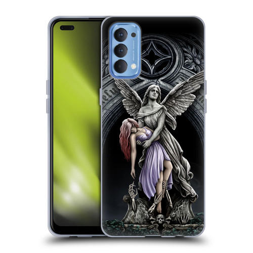Sarah Richter Gothic Stone Angel With Skull Soft Gel Case for OPPO Reno 4 5G