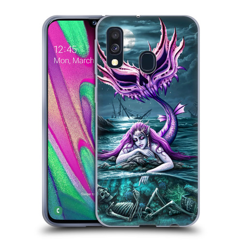 Sarah Richter Gothic Mermaid With Skeleton Pirate Soft Gel Case for Samsung Galaxy A40 (2019)