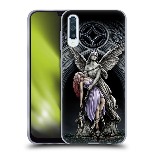 Sarah Richter Gothic Stone Angel With Skull Soft Gel Case for Samsung Galaxy A50/A30s (2019)