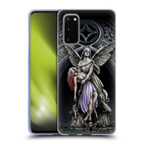 Sarah Richter Gothic Stone Angel With Skull Soft Gel Case for Samsung Galaxy S20 / S20 5G