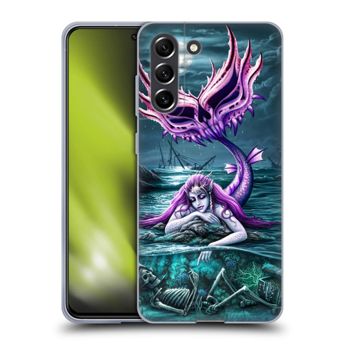 Sarah Richter Gothic Mermaid With Skeleton Pirate Soft Gel Case for Samsung Galaxy S21 FE 5G