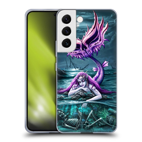 Sarah Richter Gothic Mermaid With Skeleton Pirate Soft Gel Case for Samsung Galaxy S22 5G