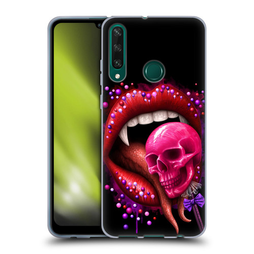 Sarah Richter Skulls Red Vampire Candy Lips Soft Gel Case for Huawei Y6p