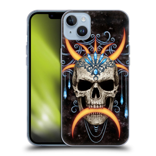 Sarah Richter Skulls Jewelry And Crown Universe Soft Gel Case for Apple iPhone 14 Plus