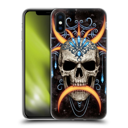 Sarah Richter Skulls Jewelry And Crown Universe Soft Gel Case for Apple iPhone X / iPhone XS