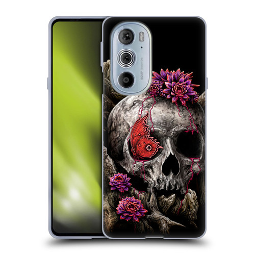 Sarah Richter Skulls Butterfly And Flowers Soft Gel Case for Motorola Edge X30