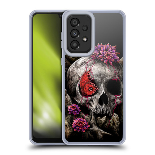 Sarah Richter Skulls Butterfly And Flowers Soft Gel Case for Samsung Galaxy A33 5G (2022)