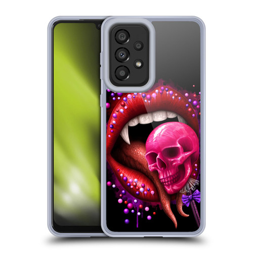 Sarah Richter Skulls Red Vampire Candy Lips Soft Gel Case for Samsung Galaxy A33 5G (2022)