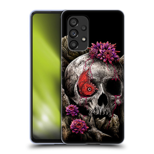 Sarah Richter Skulls Butterfly And Flowers Soft Gel Case for Samsung Galaxy A53 5G (2022)