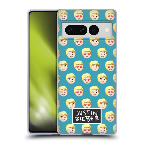 Justin Bieber Justmojis Patterns Soft Gel Case for Google Pixel 7 Pro