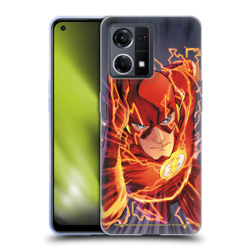 Justice League DC Comics The Flash Comic Book Cover Vol 1 Move Forward Soft Gel Case for OPPO Reno8 4G