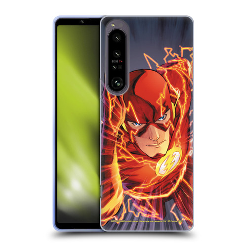 Justice League DC Comics The Flash Comic Book Cover Vol 1 Move Forward Soft Gel Case for Sony Xperia 1 IV