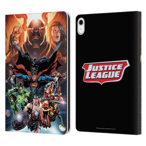 Justice League DC Comics Comic Book Covers #10 Darkseid War Leather Book Wallet Case Cover For Apple iPad 10.9 (2022)