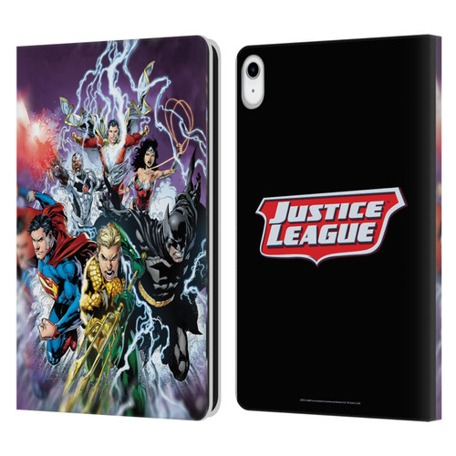Justice League DC Comics Comic Book Covers New 52 #15 Leather Book Wallet Case Cover For Apple iPad 10.9 (2022)